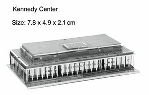 【 Kennedy Center/ケネディ センター】DIY-子供のための3D建設モデルパズルオイルタワー,分解ハウス,有名な建物のアセンブリ