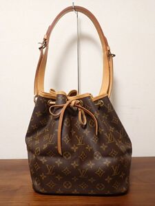 豊G524/1J●Louis Vuitton ルイヴィトン プチノエ モノグラム レザー ショルダーバッグ 中古品●