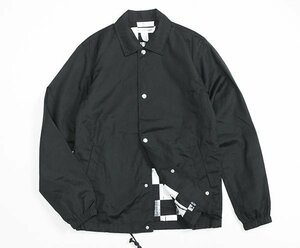 COMME des GARCONS SHIRT ◆ ウーブン コーチジャケット 黒 S コットン ブルゾン コムデギャルソン シャツ ◆WX17