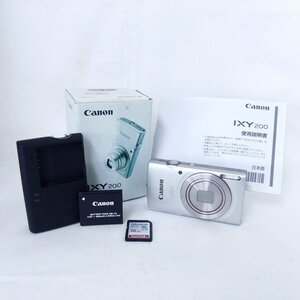 【送料無料】 Canon キャノン IXY 200 イクシー200 シルバー デジタルカメラ コンデジ 簡易動作OK 美品 /2405C
