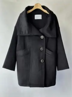 [UN SOPHIE] high neck coat/black