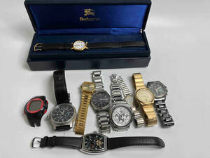 ジャンク ［ まとめ売り　10本 ②］ファッション腕時計（Burberry.s、BOSS他）