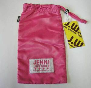 未使用品】　ジェニィ 　巾着　ピンク　 レインコートの付属の巾着のみです　