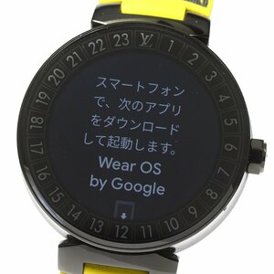 ルイ・ヴィトン LOUIS VUITTON QA002 タンブール ホライゾン スマートウォッチ メンズ 良品 箱・保証書付き_802183