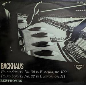 初期LP盤 ウィルヘルム・バックハウス　Beethoven Pianoソナタ30&32番 Op109&111