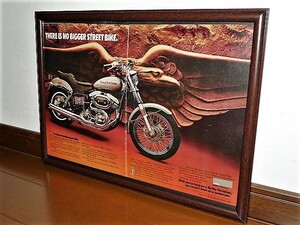 1976年 USA 洋書雑誌広告 額装品 Harley-Davidson Super Glide FXE1200 ハーレーダビッドソン スーパーグライド ( A3・雑誌見開きサイズ ) 