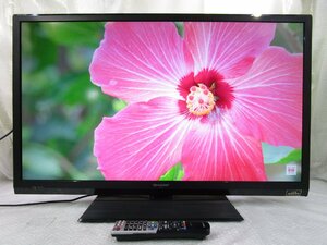 ☆SHARP シャープ AQUOS 40V型 フルハイビジョン液晶テレビ LC-40H7 2012年製 リモコン付き 直接引取OK w4239