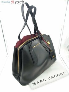 ★☆送料無料【マークジェイコブス】 MARC JACOBS トートバッグ ブラック レザー The Editor Tote M0012564 ハンドバッグ☆★