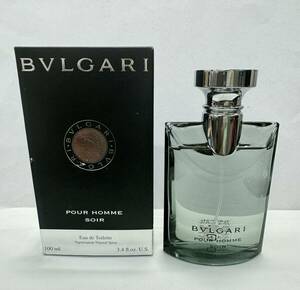 BVLGARI POUR HOMME SOIR ブルガリ プールオム ソワール オードトワレ 100ml メンズ 香水 フレグランス 中古 箱付き