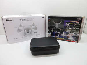 n76404-ty ジャンク★3個 ドローン ラジコン Potensic COLLAPSIBLE QUADROCOPTER 他 まとめ [069-240426]