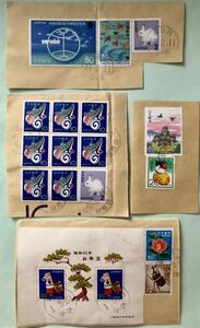 古切手　まとめて使用済切手　外国切手22枚　日本切手38枚