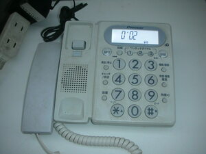 ★ パイオニア Pioneer 留守番電話機 TF-V74-W 中古品　大阪からAA2312