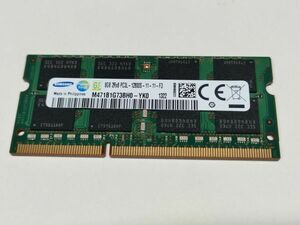 【動作確認済み】SAMSUNG ノートPC用 メモリー DDR3L-1600 PC3L-12800S 8GB×1枚 合計8GB 動作確認済 1週間保証 M471B1G73BH0-YK0【1322】