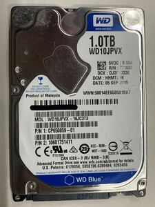 使用時間 28890時間 正常 WDC WD10JPVX-16JC3T3 1000.GB 1TB n20240511-2