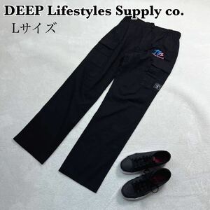 【新品未使用タグ付き】ディープライフスタイルサプライ（DEEP LifeStyles Supply Co.） NANAMI　TSUKAMOTO カーゴパンツ Lサイズ ブラック