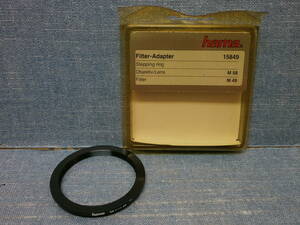 中古良品 hama Filter Adapter フィルターアダプター 15849 Stepping ring M58-M49 点検済み