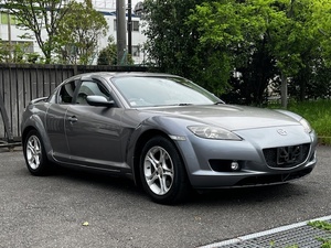 マツダ　RX8 実走行62200キロ　リアスポイラー　純正アルミ　ナビ　　革巻きステアリング　ドラレコ　禁煙車