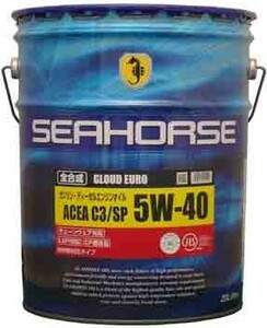 【送税込12680円】SEAHORSE シーホース グラウド EURO SP C3 5W-40 20L 全合成油 ※法人・個人事業主様宛限定※