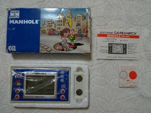 【美品】任天堂ゲームウォッチ　ニューワイド・マンホールCGL版　箱説付★Nintendo GAME&WATCH MANHOLE NH-103