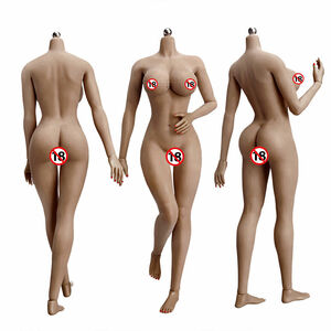 JIAOU DOLL 1/6 XL Large Bust Suntan Skin Female Figure Body for Phicen Hot Toys 海外 即決