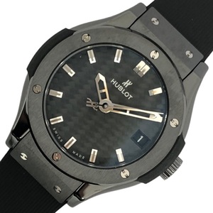 ウブロ HUBLOT クラシックフュージョン ブラックマジック 581.CM.1771.RX グレー チタニウム/セラミック 腕時計 レディース 中古