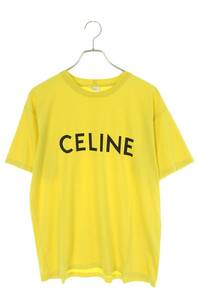 セリーヌバイエディスリマン CELINE by Hedi Slimane 2X681501F サイズ:XS ルーズフィットロゴプリントTシャツ 中古 SS13