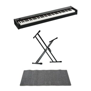 コルグ KORG D1 DIGITAL PIANO 電子ピアノ X型スタンド ピアノマット(グレイ)付きセット