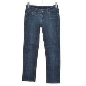 □476805 Nudie Jeans ヌーディージーンズ ○デニムパンツ ローライズストレートジーンズ サイズ32 レディース ブルー