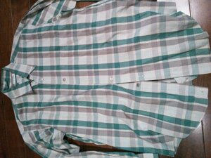 ポールスミス 長袖シャツ 中古美品 緑×白×グレー M