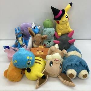 No.5241 ★1円～ 【ぬいぐるみセット】ポケモン ピカチュウ フシギダネ ルカリオ ナマコブシ イーブイ ヒトカゲ マナフィ ゴンベ 他 中古品