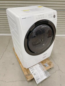 中古 SHARP シャープ ドラム式洗濯乾燥機 7㎏ ES-S7F 2021年 ※輸送ネジ欠品 コンパクトドラム 洗濯機 引取歓迎/茨城県 240126あわ2 M 西