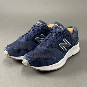 Fd18 new balance ニューバランス WW880 NV5 ローカットスニーカー ウォーキングシューズ 24.5cm ネイビー スエード レディース 女性用