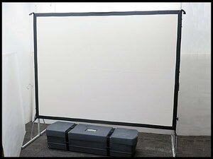 △DRAPER 組立式 プロジェクションスクリーン 投影面サイズ:幅2030mm×高さ1530mm プロジェクタースクリーン/自立型/会議室