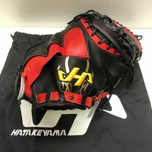 G-1061 ハタケヤマ HATAKEYAMA オーダー 軟式 キャッチャーミット 捕手用 PRO-M2 グローブ グラブ 野球 中古品 刺繍入り