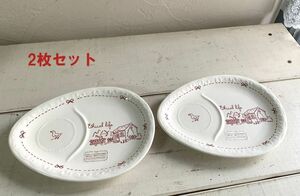 ◆M18◆Many マニー　エシカルライフ　モーニングプレート　食器 陶器　2枚セット　参考合計5,940（税込み）