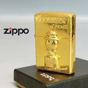 ZIPPO ジッポ ライター 1997年製 COLEMAN HALL of FAME 1952 1983 200A コールマン ランタン ゴールドカラー 冊子 箱付き