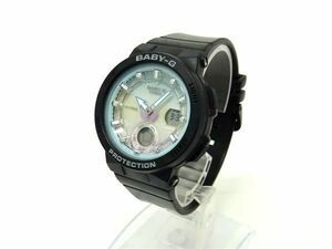 1円 ■稼働品■美品■ CASIO カシオ Baby-G BGA-250 SS×ラバー Baby-G BGA-250 腕時計 ウォッチ レディース ブラック系 CD1068