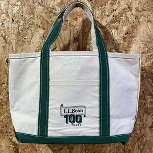 L.L.Bean 100周年 トート バッグ 100th 100 YEARS エルエルビーン BOAT AND TOTE 緑