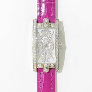 ★正規品保証★ ハリーウィンストン HARRY WINSTON K18 750 シェル面 オリジナルダイヤモンド クォーツ レディース 腕時計