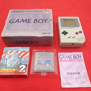 Nintendo ゲームボーイ GAMEBOY DMG-01 動作確認済み 箱・取扱説明書付き ソフト 管理番号(KO) 