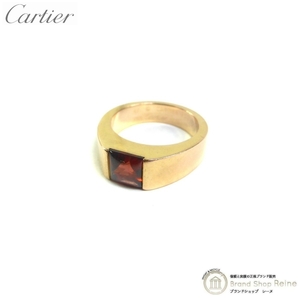 カルティエ （Cartier） タンク ガーネット K18PG リング 天然石 1月誕生石 指輪 ＃47 ピンクゴールド 8.5ｇ（中古）