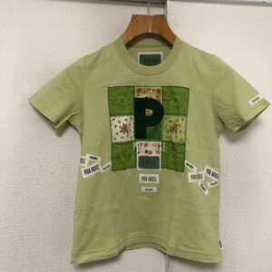 日本製ピンクハウスpink houseフラワーキルト風パッチTシャツM