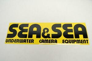新品 SEA&SEA シーアンドシー ステッカー サイズ大 32cmｘ9.5cm スキューバダイビング関連用品[2F-14839]