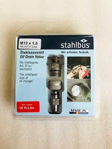 カワサキ用 STAHLBUS エンジンオイル簡易交換ドレインボルト　M12x1.5