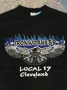 Ironworkers Tシャツ アイアンワーカー　アメリカ　ビンテージ　USA ストリート　スケート　バイカー　古着　アメカジ