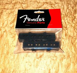 新品 Fender 純正 Jazz Bass Pickup Cover Set Black フェンダー ジャズ ベース ピックアップ カバー ブラック ジャズべ PU アメリカ製USA