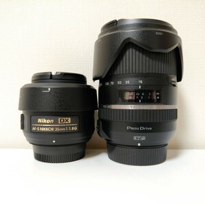 Nikon DX AF-S NIKKOR 35mm 1:1.8 G ◆ TAMRON 16-300mm F/3.5-6.3 DiⅡ カメラレンズ 2個セット