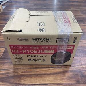 送料無料h58621 HITACHI 日立 黒厚鉄釜IH炊飯ジャー RZ-H10EJ R レッド 5.5合 キッチン家電 炊飯器 新品未使用