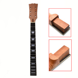 ギターネック レスポールタイプ エレキギターネック LPタイプネック フィンガーボード 22フレット マット ギターパーツ MU1878
