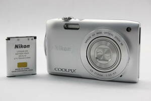 【返品保証】 ニコン Nikon Coolpix S3300 Nikkor 6x Wide バッテリー付き コンパクトデジタルカメラ s5997